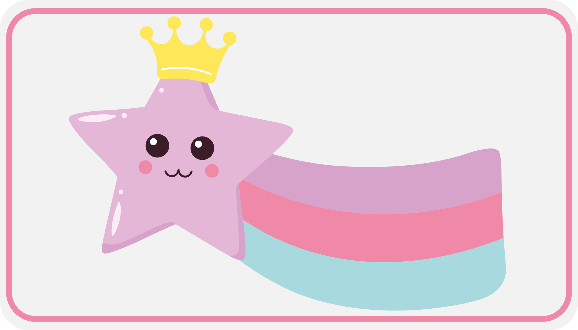 Tapete vinílico criança pingente de coroa estrelada - TenStickers