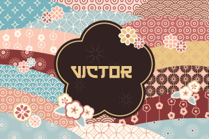 Tapete vinílico com nome padrão colorido - TenStickers