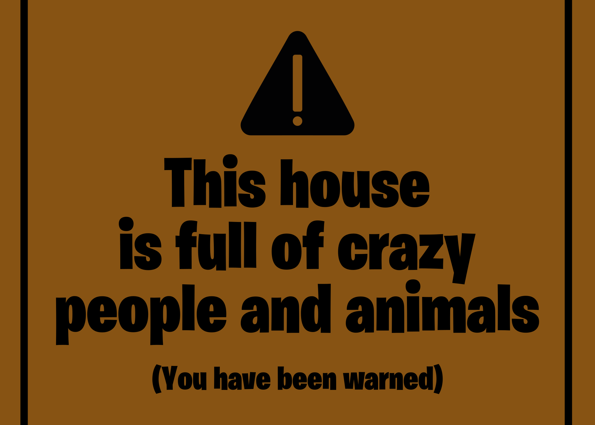 Casa maluca com tapete moderno de animais malucos - TenStickers