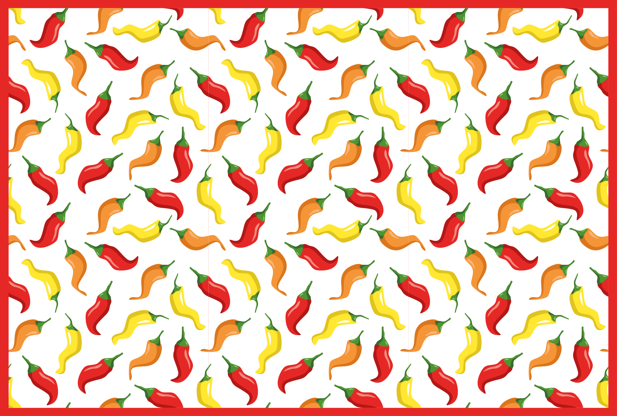Chão de cozinha de vegetais amarelo e laranja - TenStickers