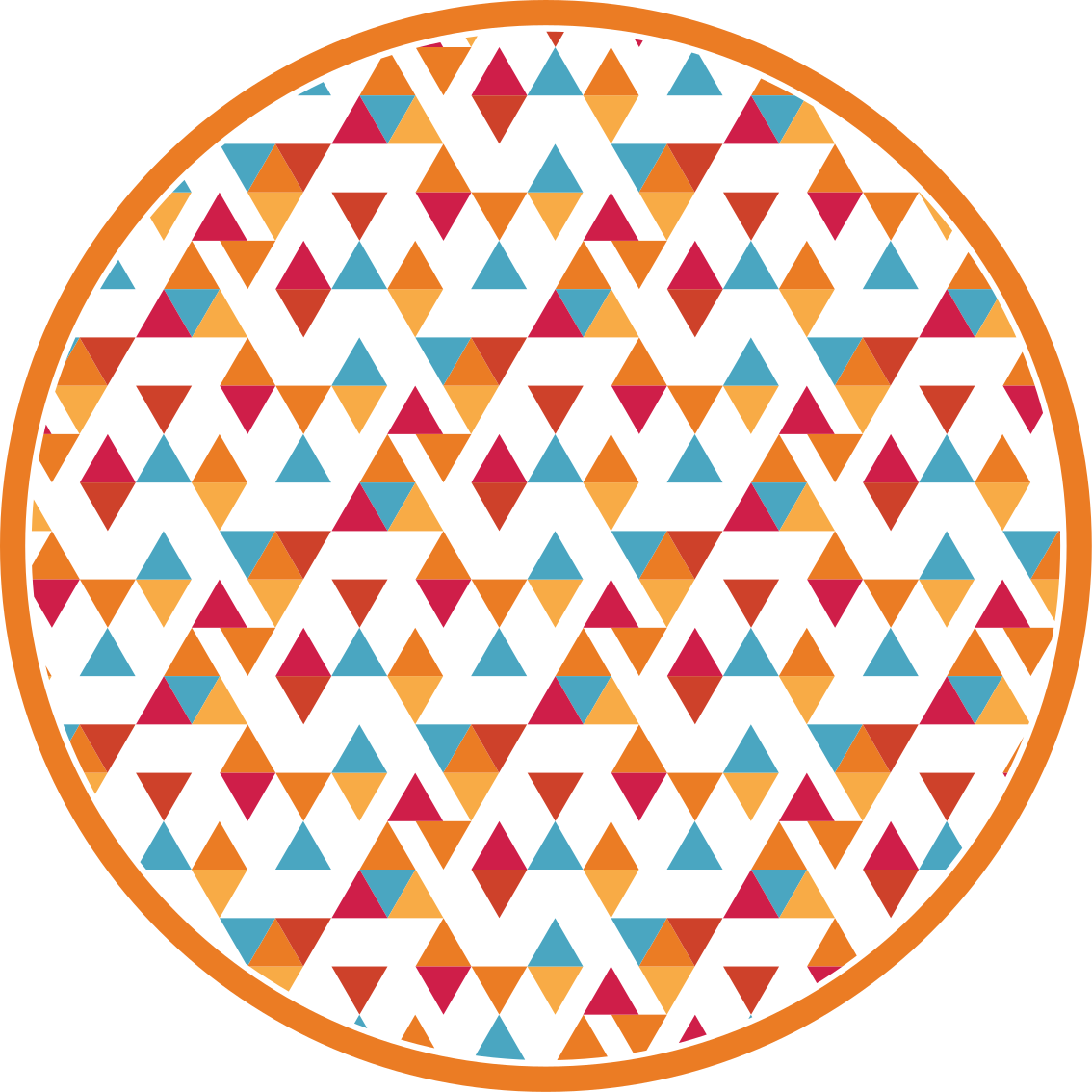 Tapete geométrico de arte em forma de diamante - TenStickers