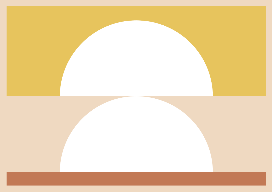 Tapete vinílico minimalista minimalismo circular - TenStickers