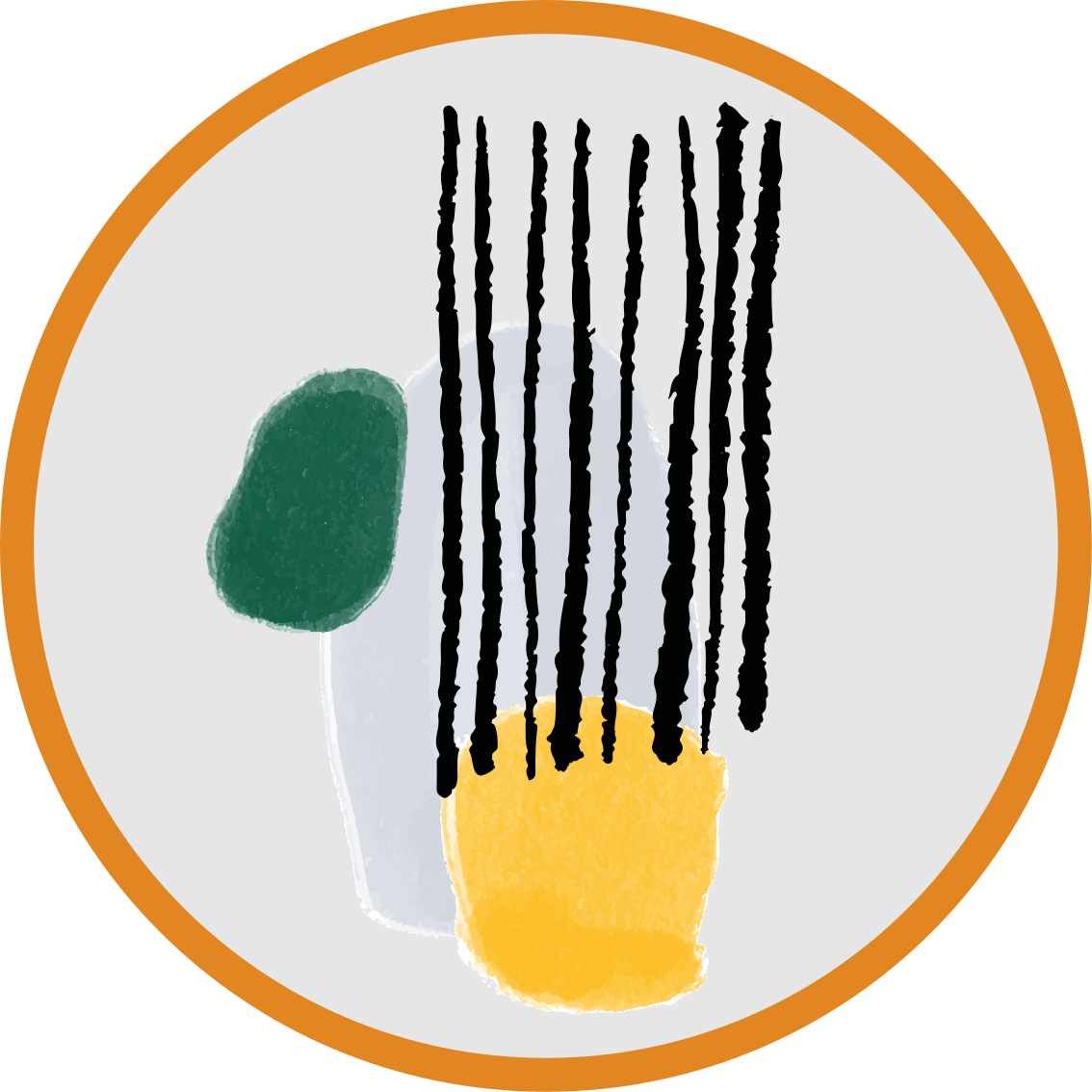 Tapete vinílico minimalista segmentos de matiz geométricos - TenStickers