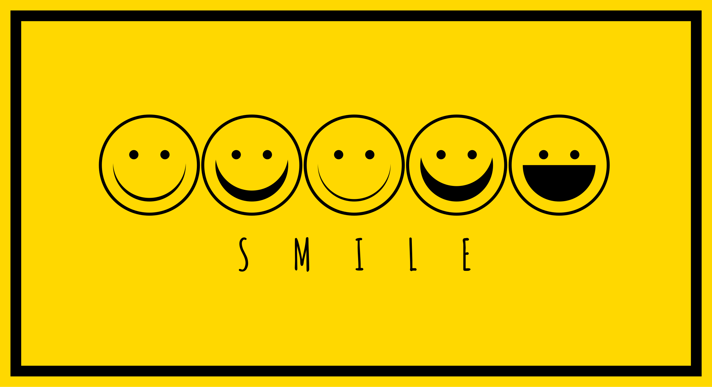 Emoticon de sorriso amarelo tapete de vinil juvenil - TenStickers
