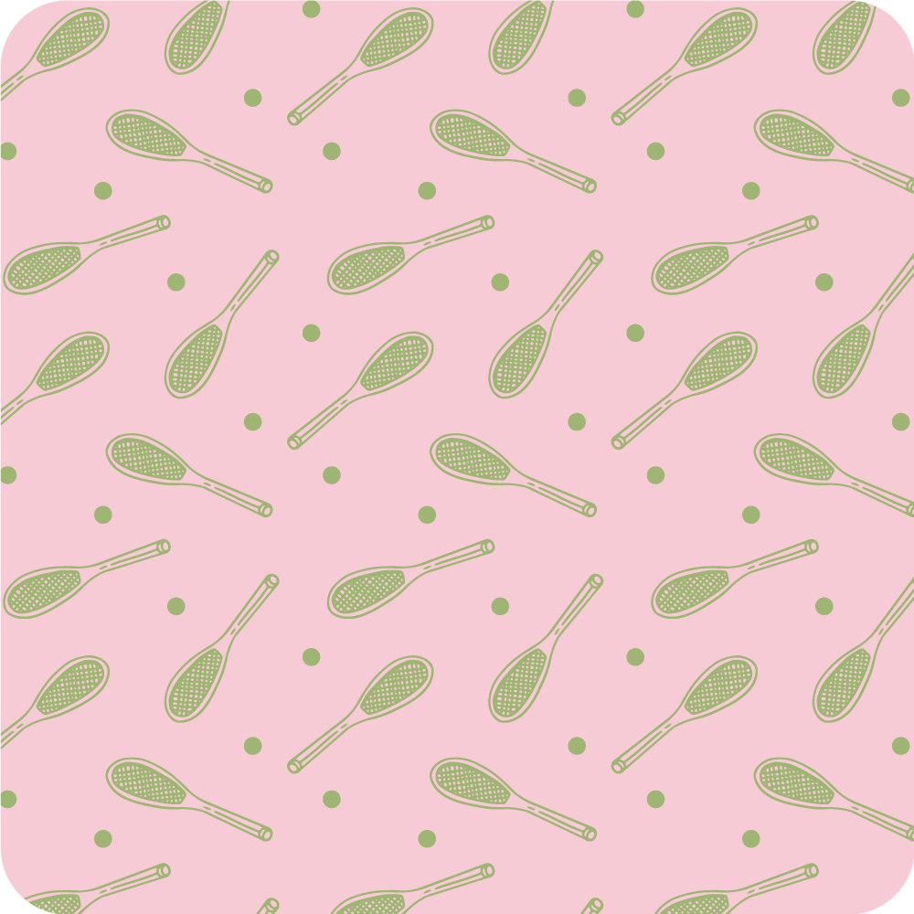 Tapete vinílico de jogos padrão de raquete - TenStickers