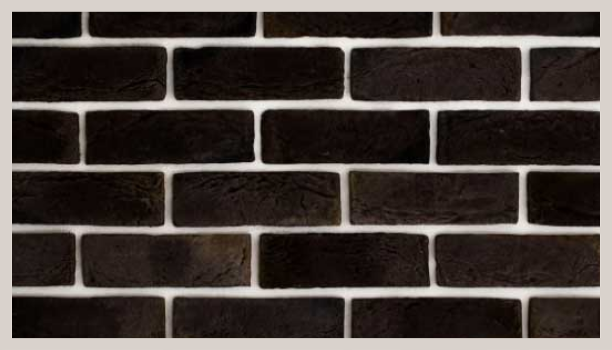 Tapete vinílico de pedras padrão de tijolo preto - TenStickers