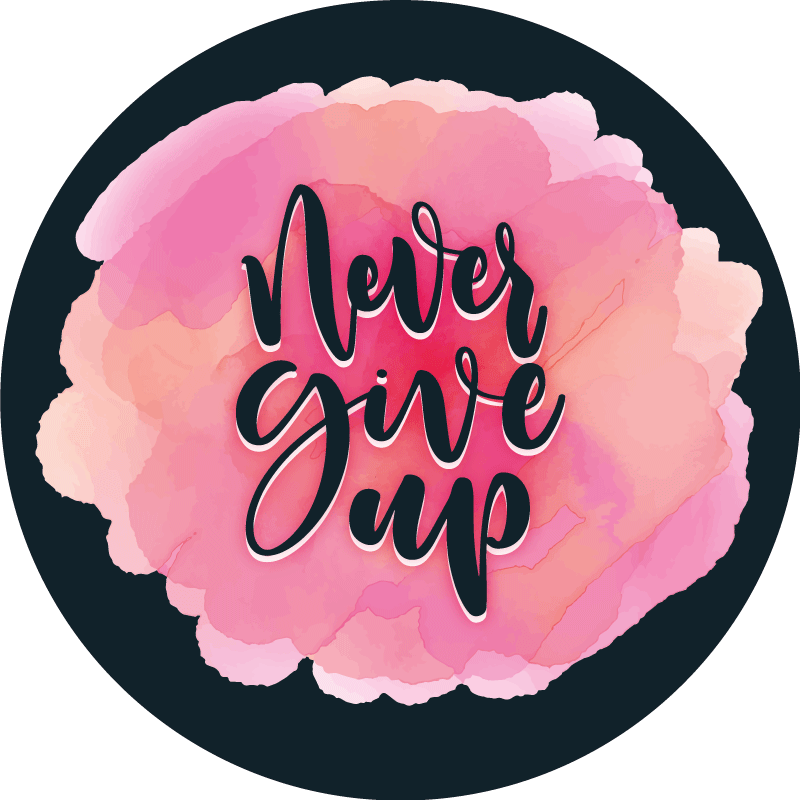 Tapete vinílico frases e textos perseverar incansavelmente - TenStickers