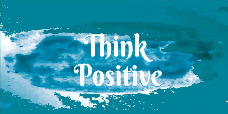 Tapete vinílico frases e textos abrace o otimismo - TenStickers