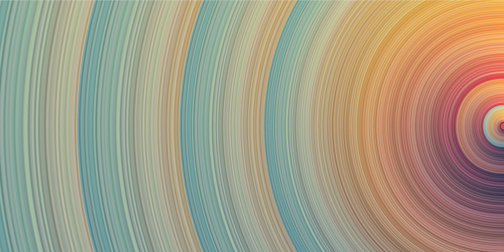 Círculo abstrato linhas brilhantes tapete moderno - TenStickers