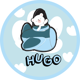 Bebê urso no plano de fundo azul tapete personalizado - TenStickers
