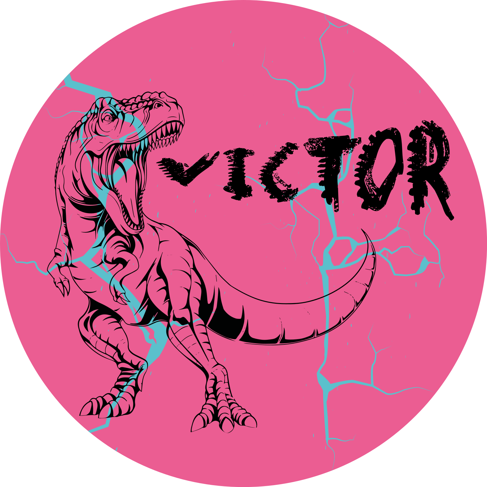 Tapete personalizado t-rex realista - TenStickers