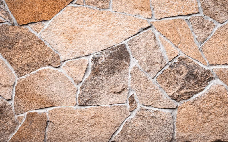 Tapete de textura de pedra irregular marrom claro - TenStickers