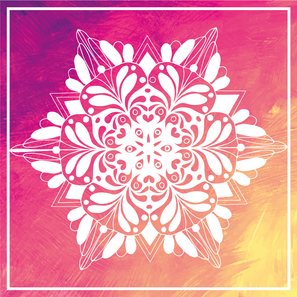 Tapete vinílico para gabinete Flor branca abstrata - TenStickers