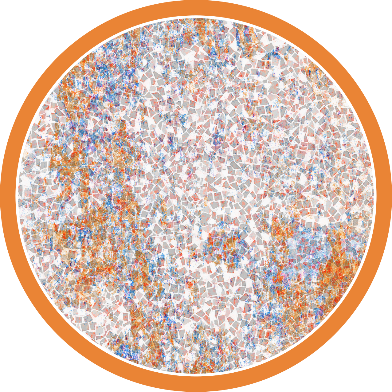 Porcelanato com textura de mosaico para cozinha - TenStickers