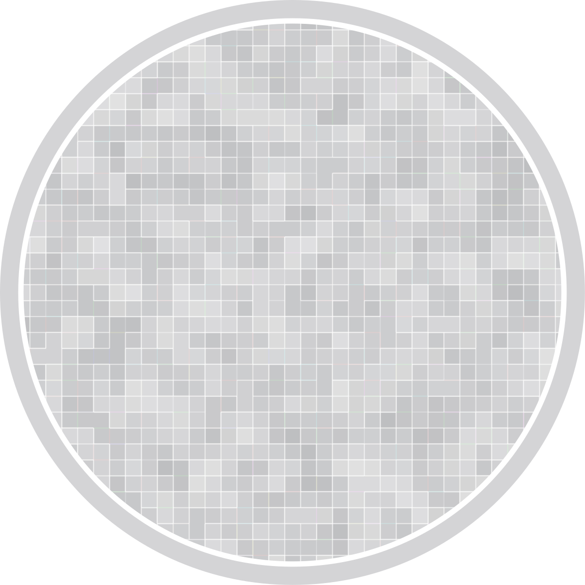 Tapete vinílico casa de banho padrão de mosaico elegante - TenStickers