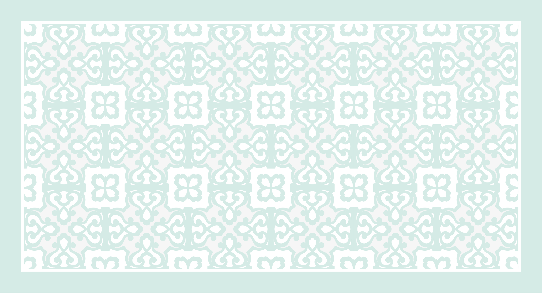 Tapete vinílico azulejos turquesa elegante - TenStickers