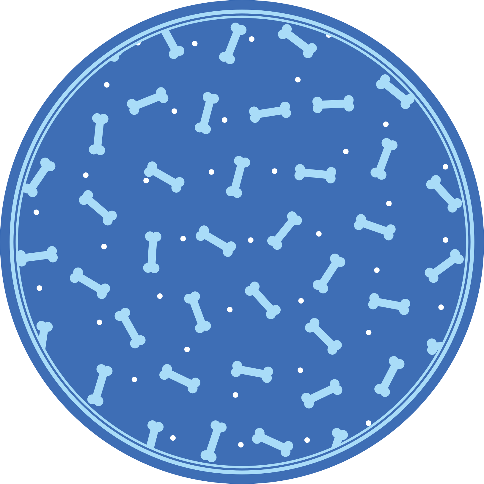 Tapete vinílico redondo jogo de padrões ósseos - TenStickers