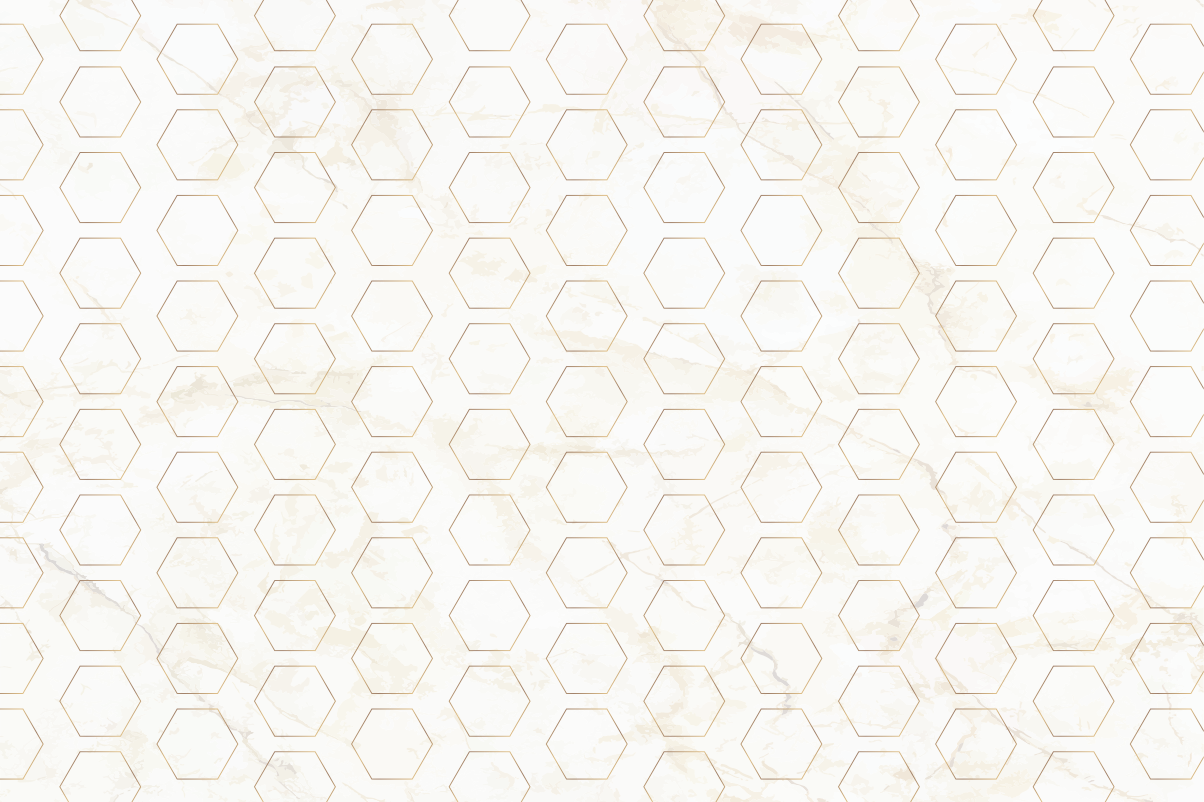 Tapete de vinil mármore padrão hexagonal - TenStickers
