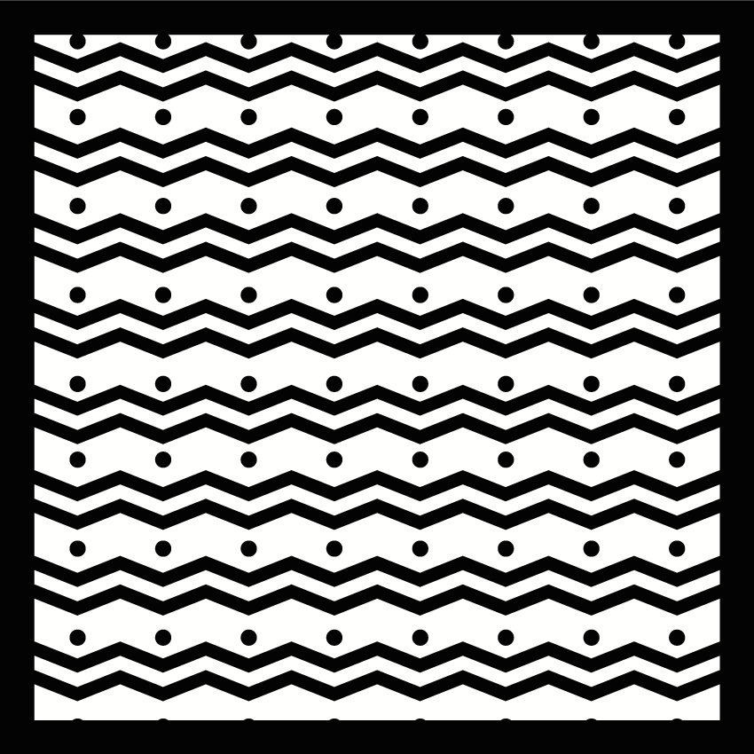 Tapete vinílico às risca conceito zigzag - TenStickers
