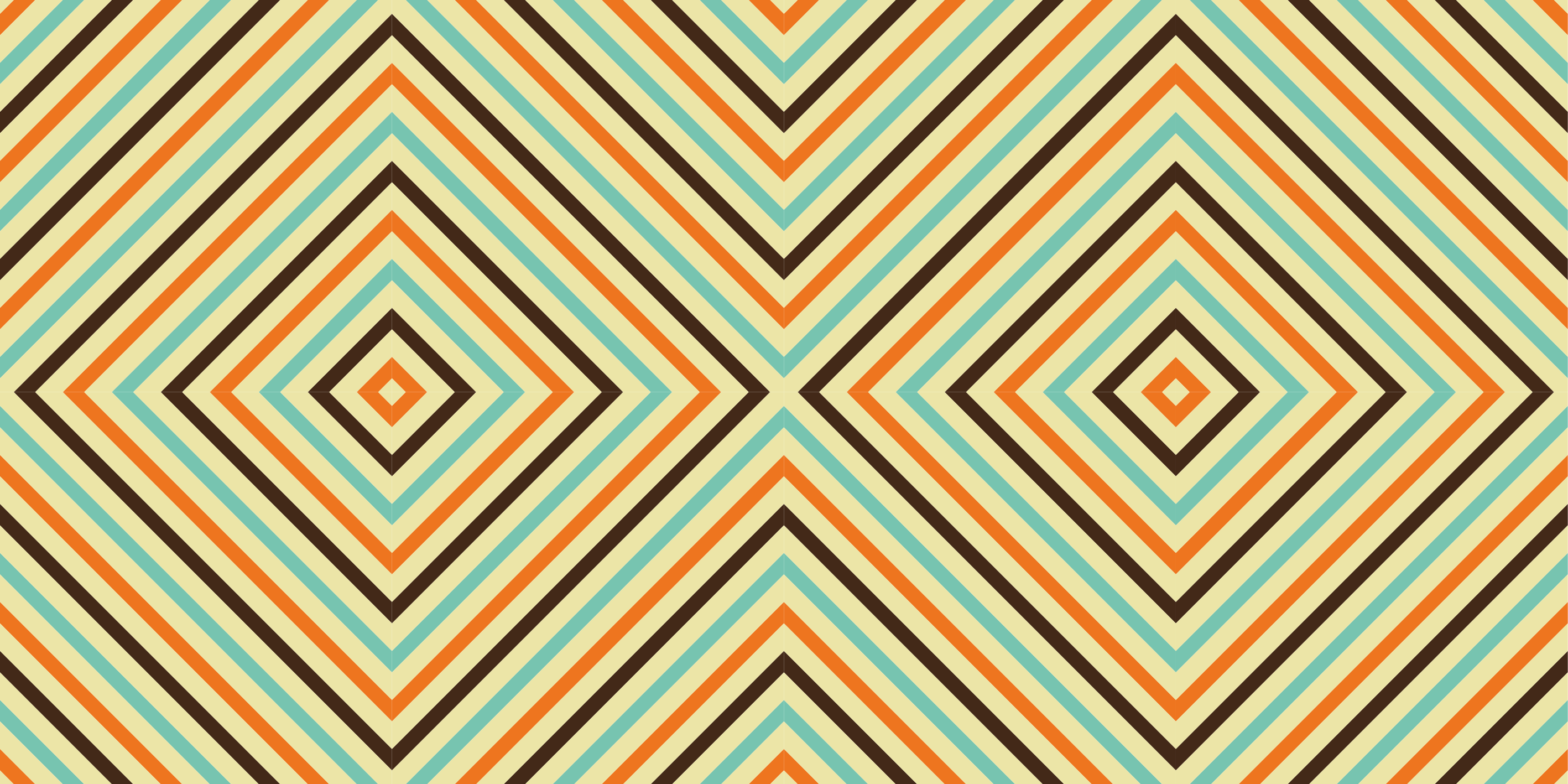 Tapete vinílico geométricas listras com padrão de diamante - TenStickers