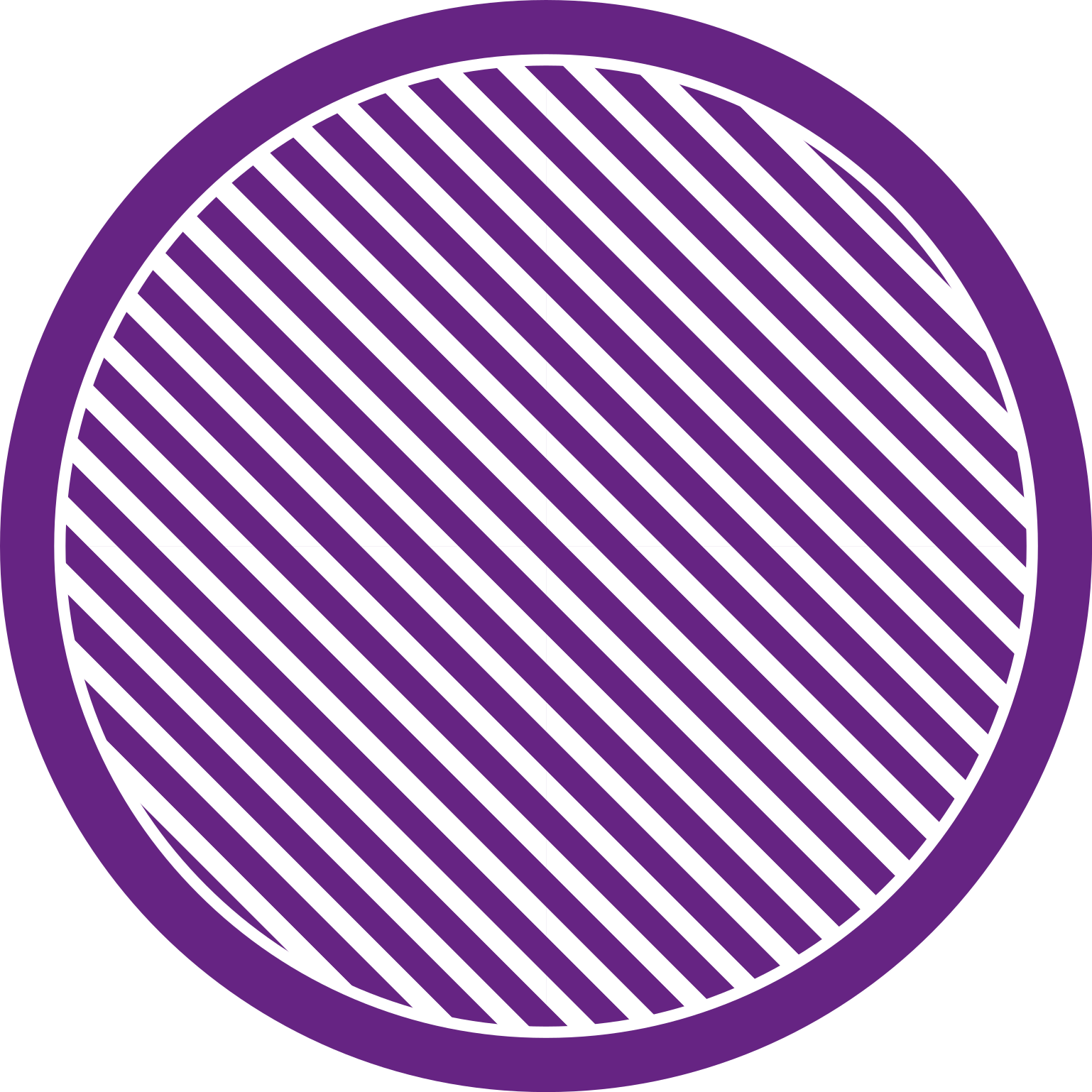 Tapete circular vertical com padrão branco e roxo - TenStickers