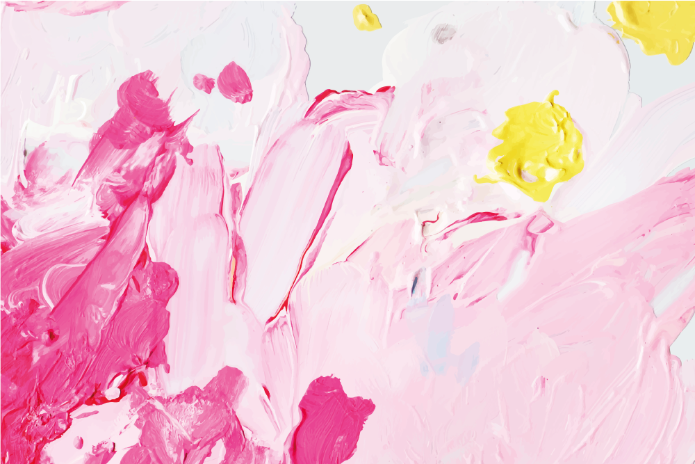 Tapete vinílico natureza tons florais abstratos - TenStickers