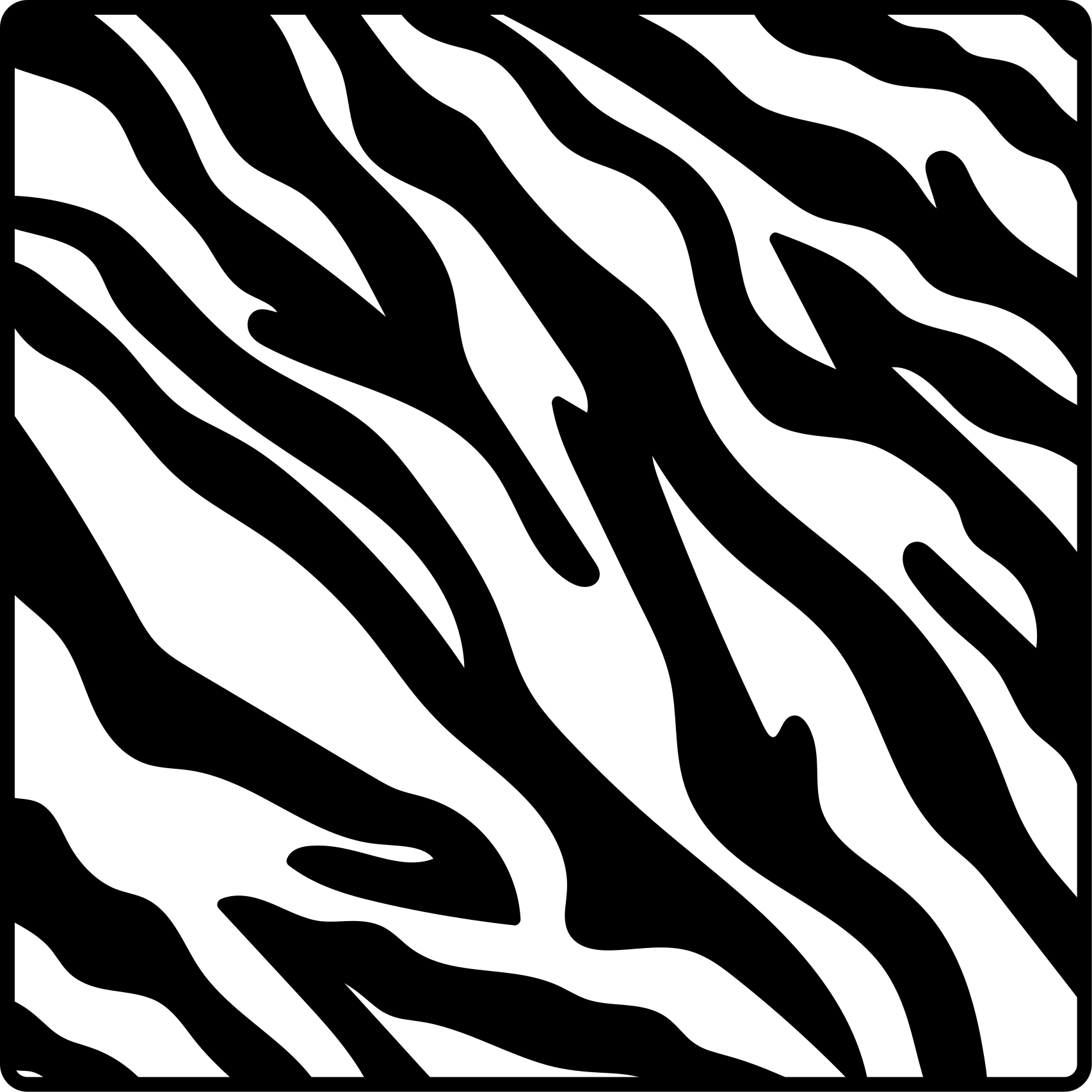 Tapete clássico de vinil com fundo estampado de zebra - TenStickers