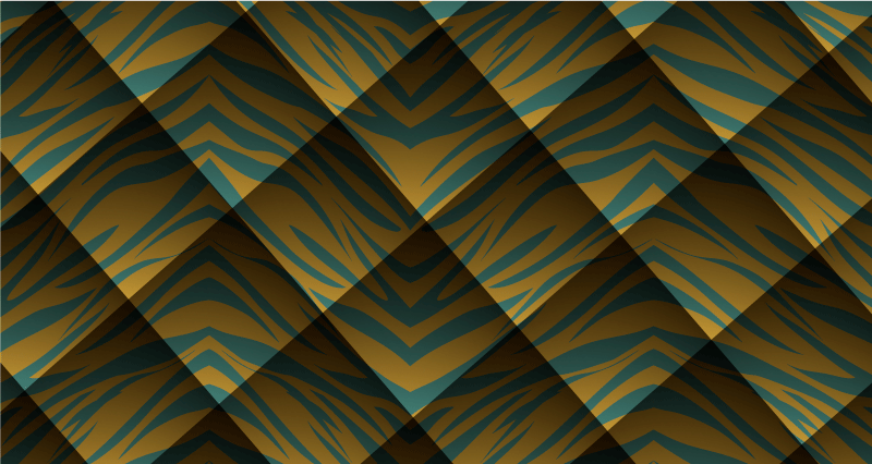 Tapete vinílico estampa de animal listras de tigre - TenStickers