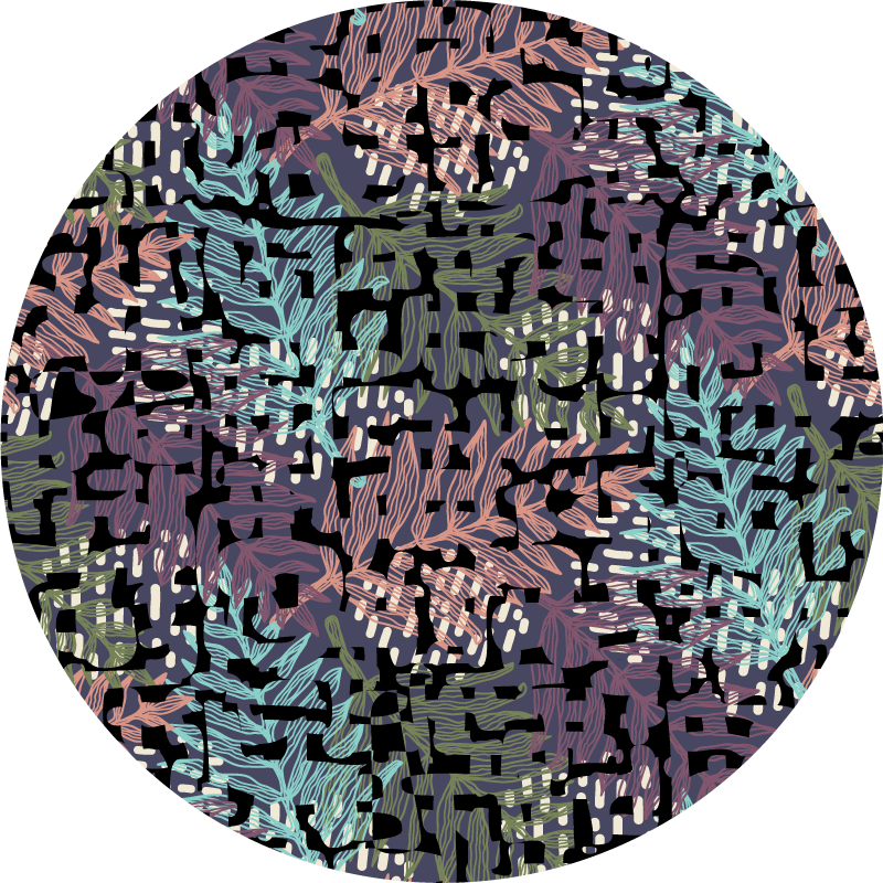 Tapete vinílico flores e plantas elementos botânicos verdes - TenStickers