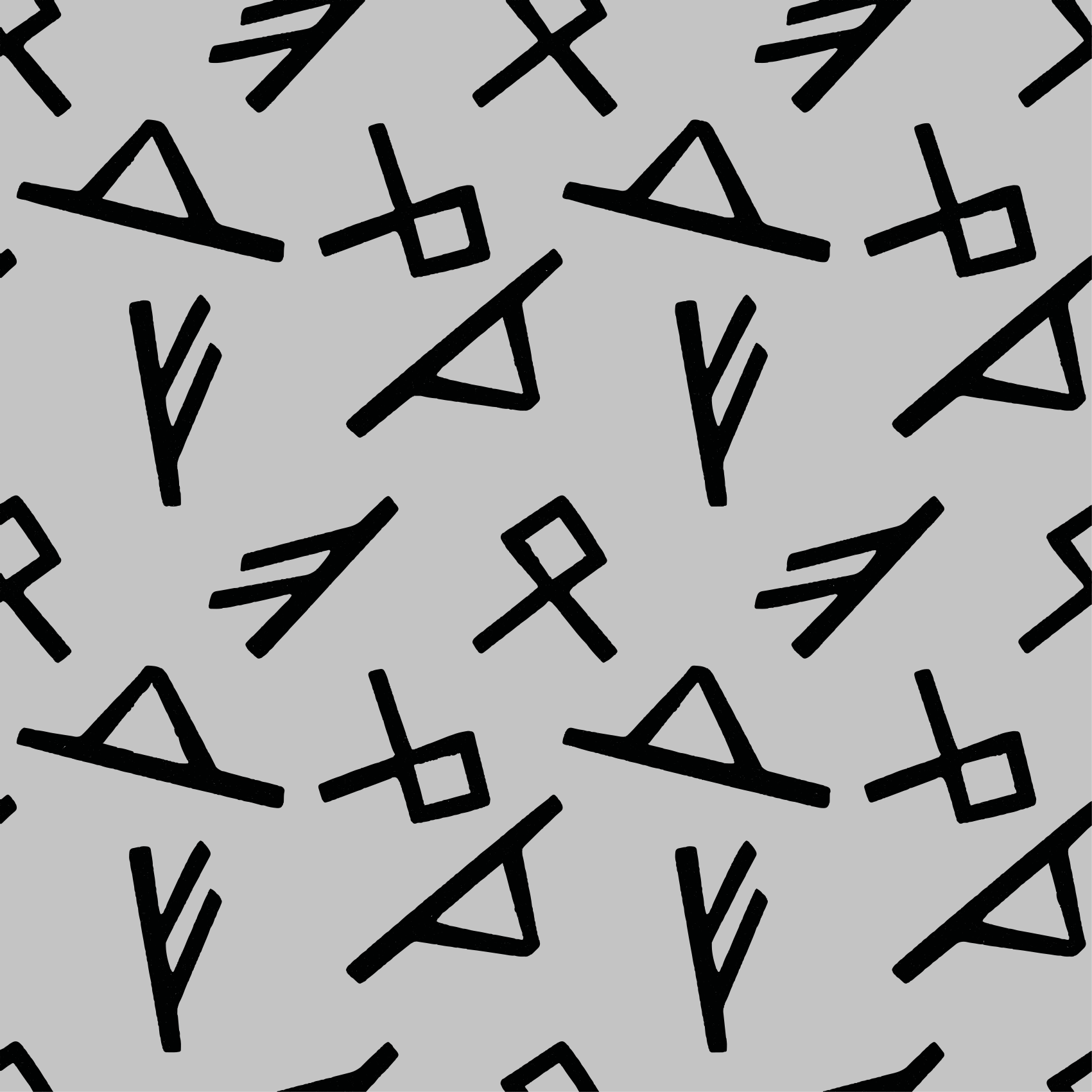 Tapete vinílico geométricas formas pretas elegantes - TenStickers