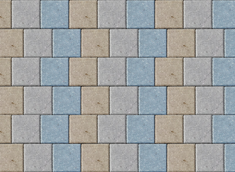 Tapete vinílico azulejos ladrilhos quadrados coloridos - TenStickers