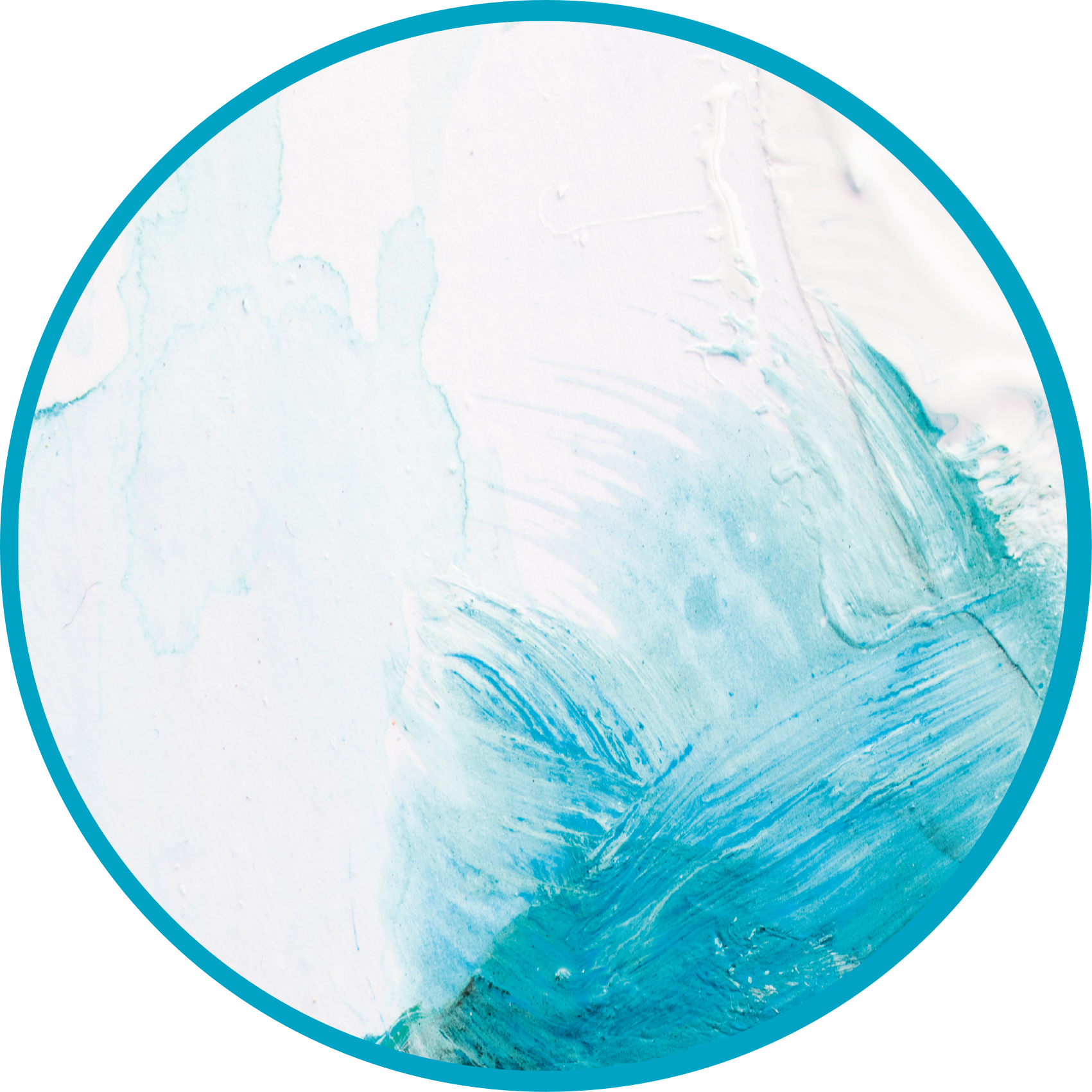 Tapete vinílico natureza tons de água oceânica - TenStickers