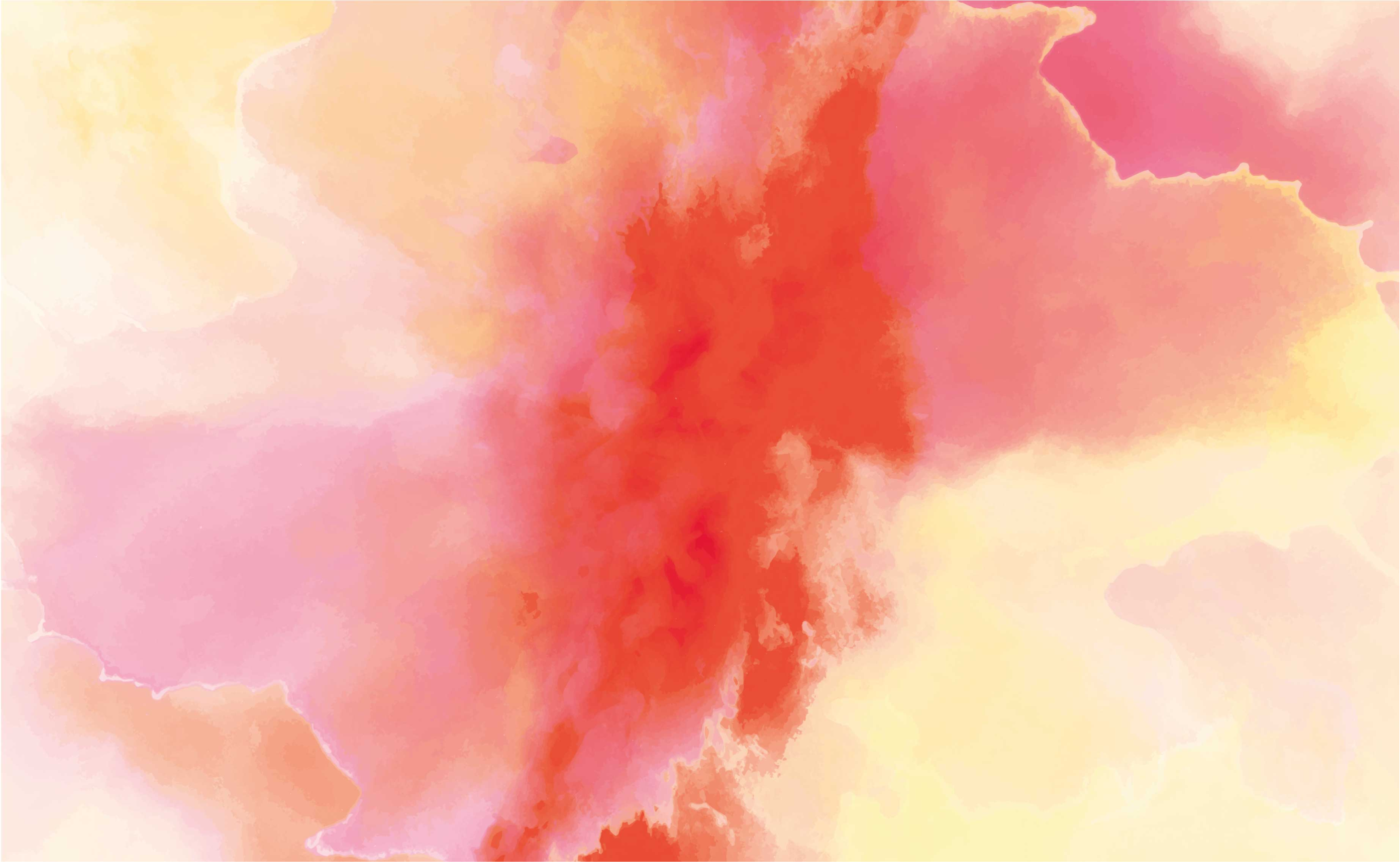 Tapete de explosão de fumaça gradiente vermelho aquarela - TenStickers