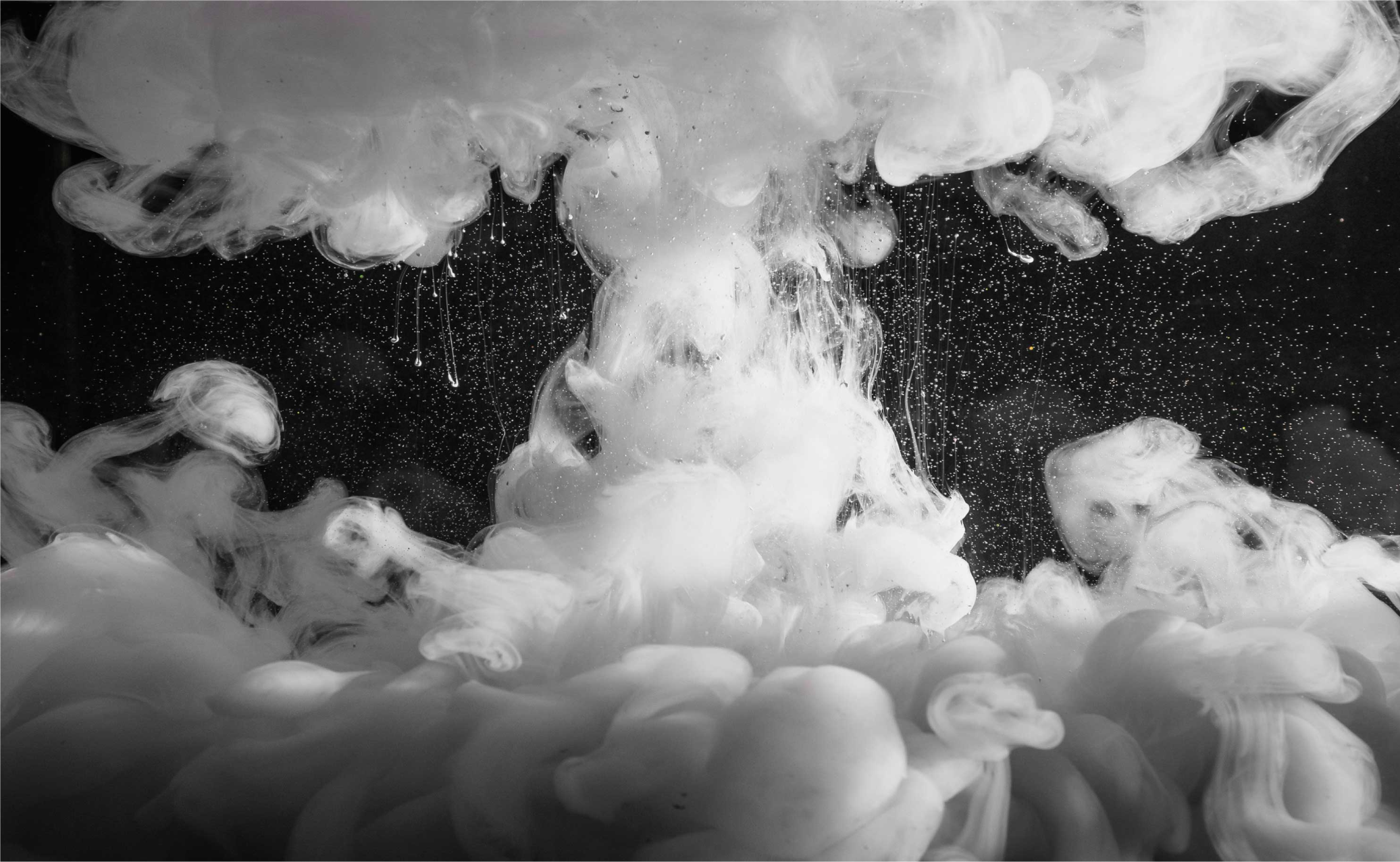 Tapete moderno de textura de fumaça cinza densa - TenStickers