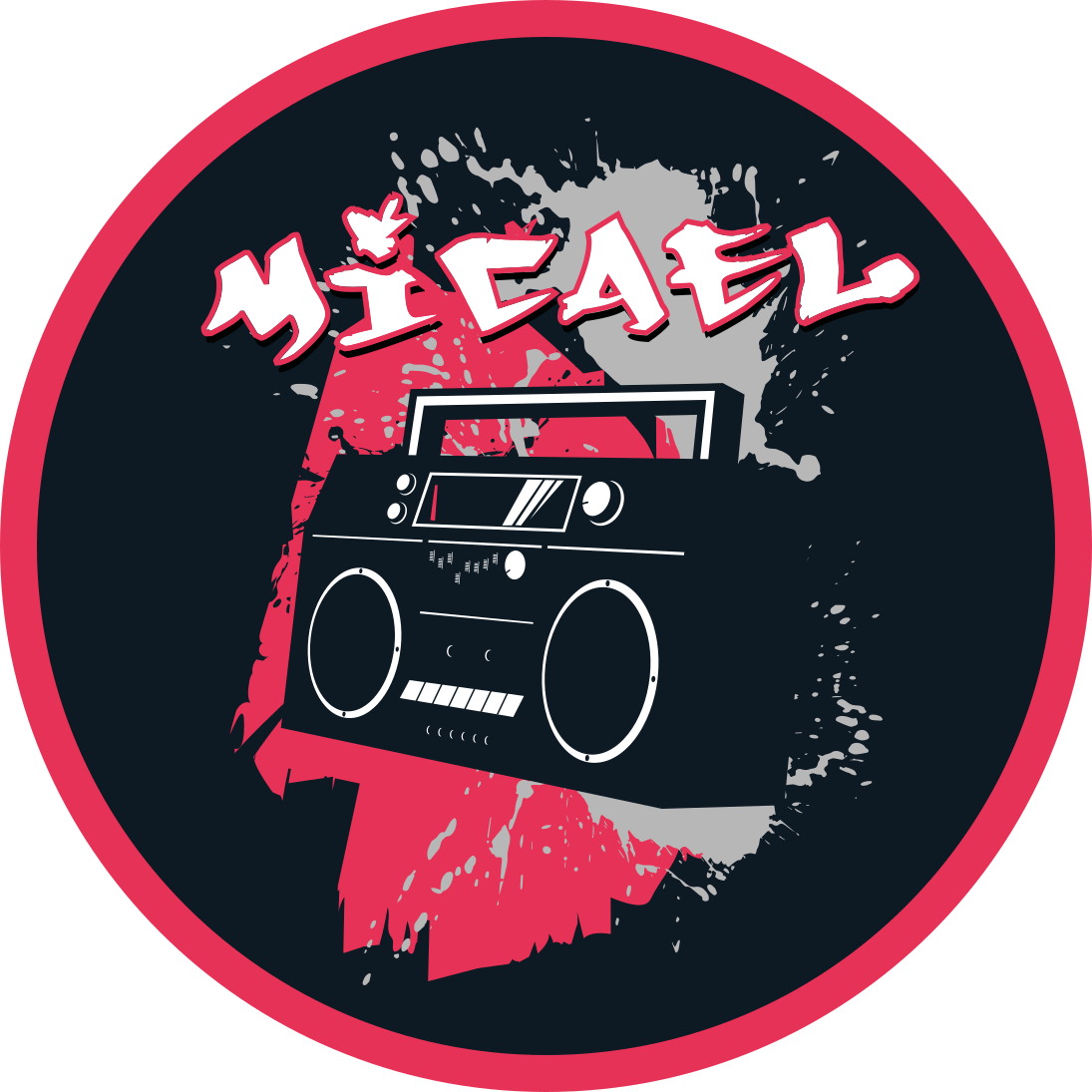 Tapete personalizado de grafite de hip hop cd player - TenStickers