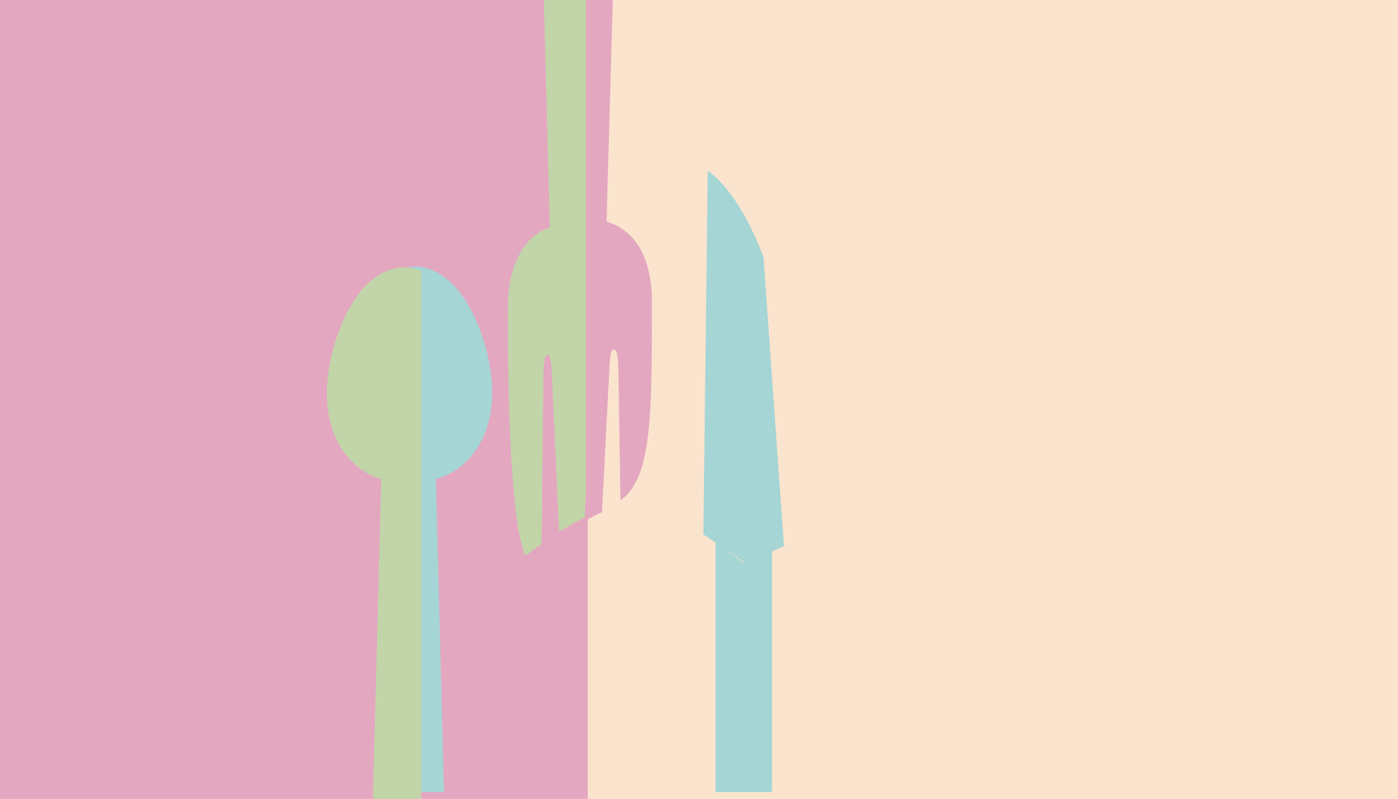 Ladrilhos de cozinha de utensílios em tons pastel - TenStickers