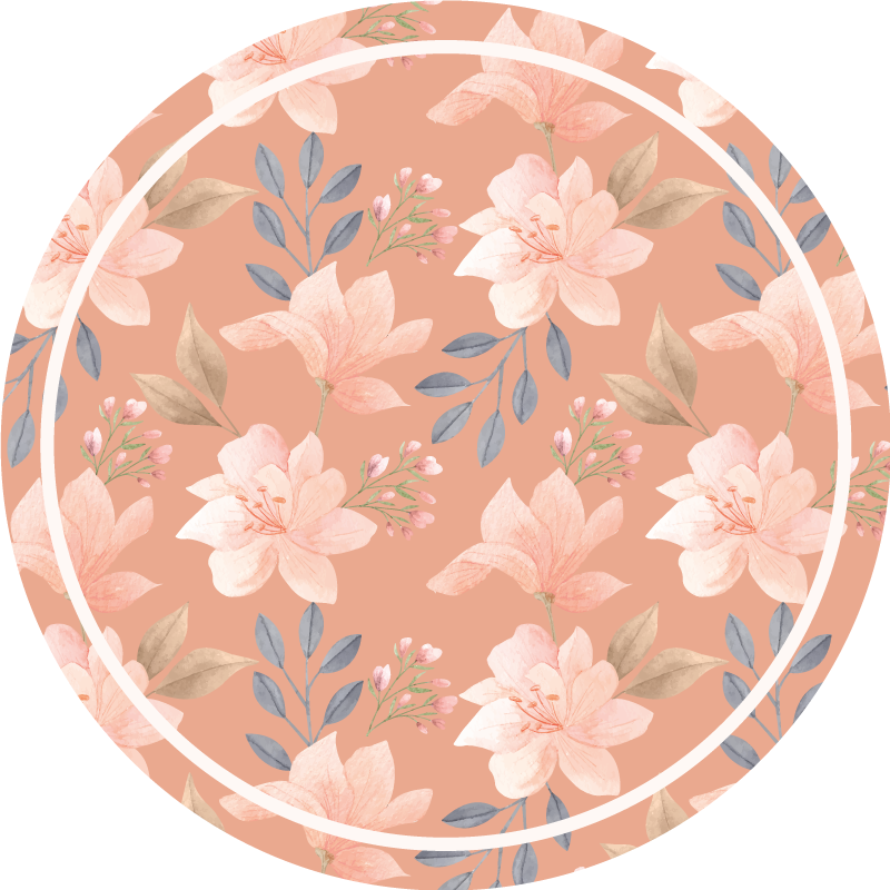 Tapete de quarto floral pintado à mão em aquarela - TenStickers