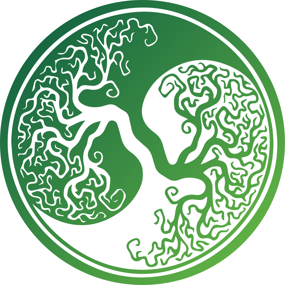 Tapete vinílico natureza design de árvore intrincado - TenStickers