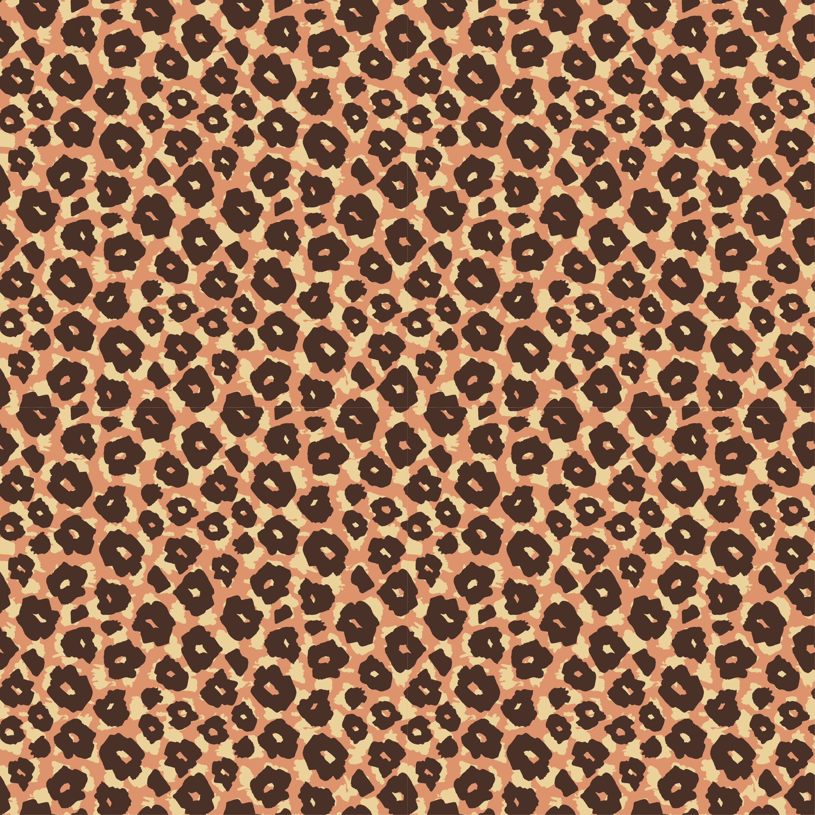 Tapete vinílico estampa de animal padrão leopardo - TenStickers