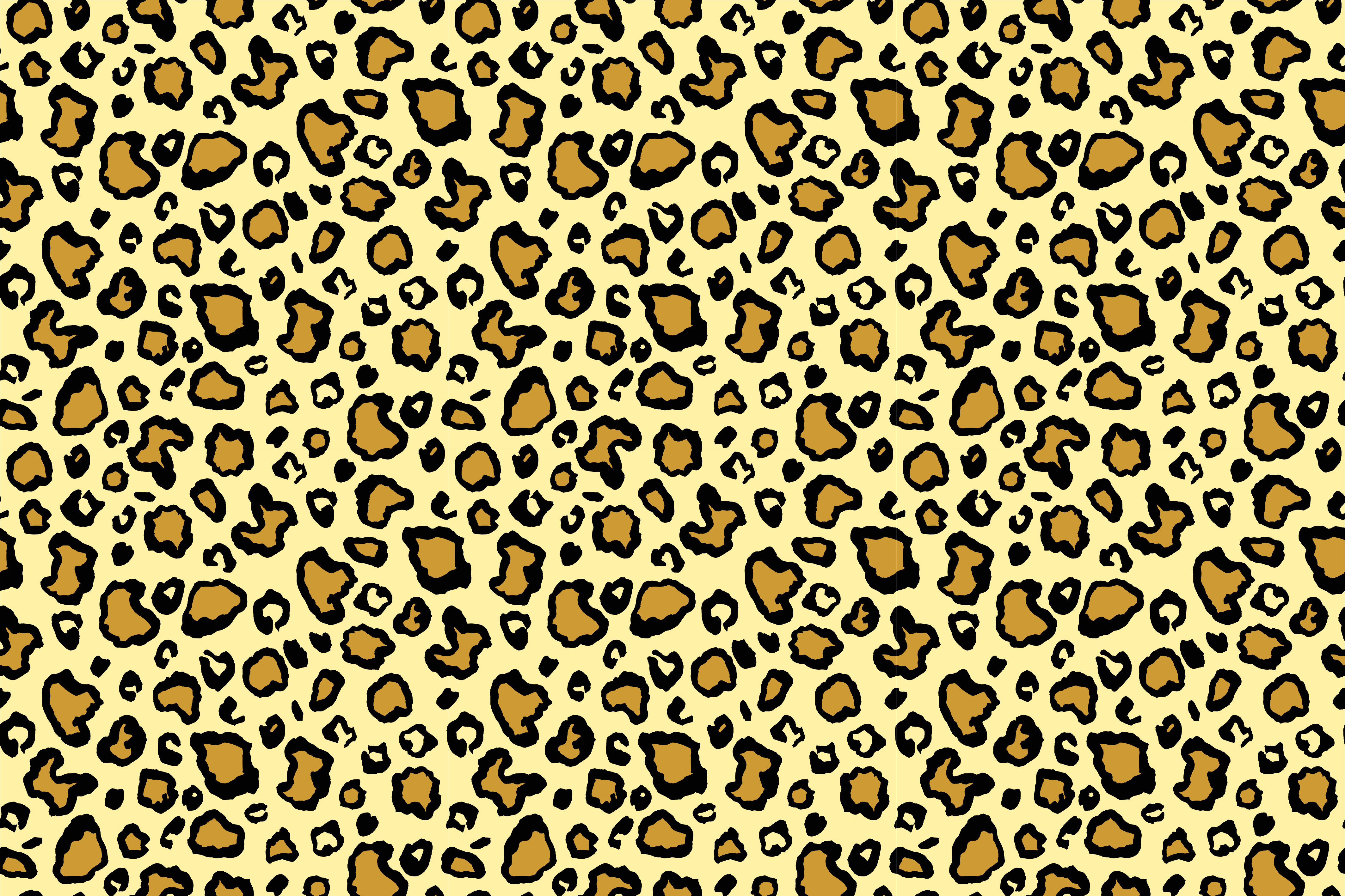 Tapete vinílico estampa de animal padrão leopardo divertido - TenStickers