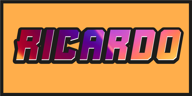 Tapete desportivo neon personalizado com nome personalizado - TenStickers