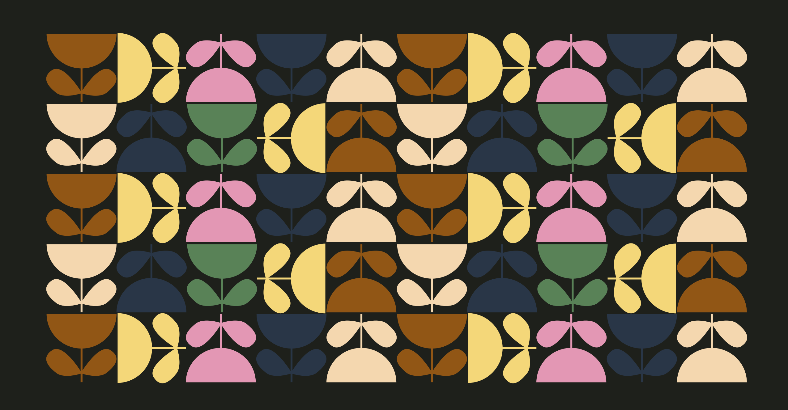 Tapete vinílico azulejos motivos de folhas vibrantes - TenStickers