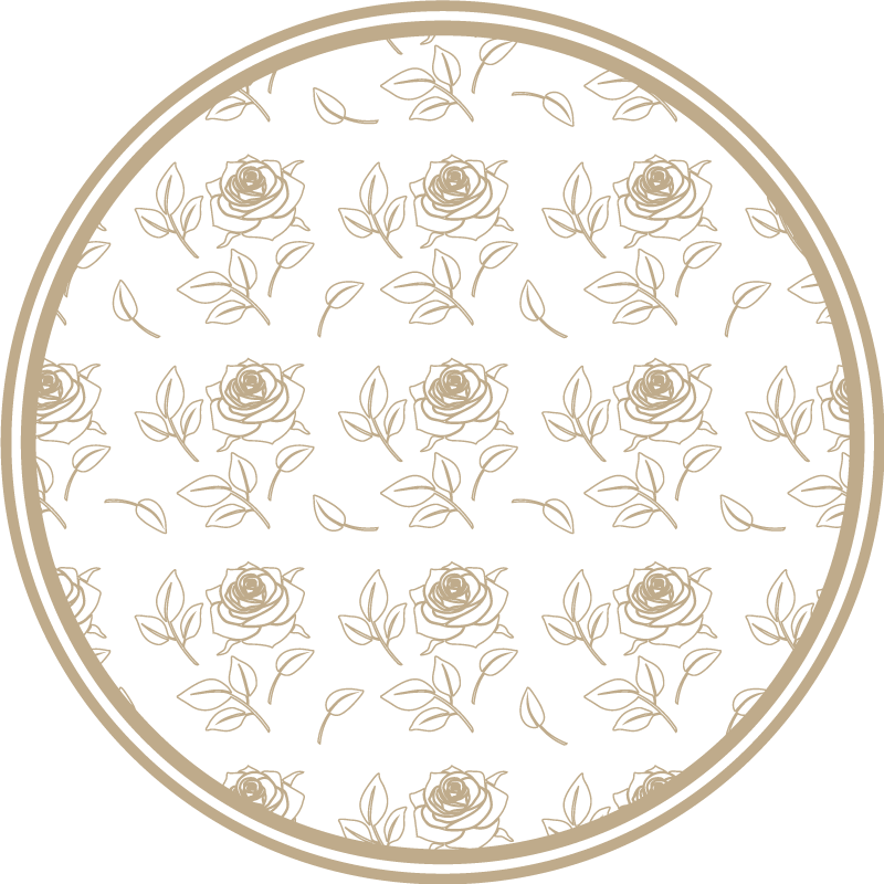 Tapete vinílico flores e plantas arranjo floral de rosas - TenStickers