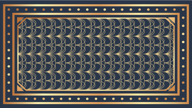 Tapete vinílico geométricas padrões de ondas elegantes - TenStickers