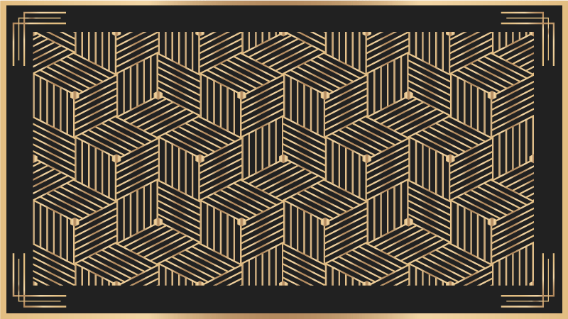 Tapete vinílico geométricas estampado com estilo - TenStickers