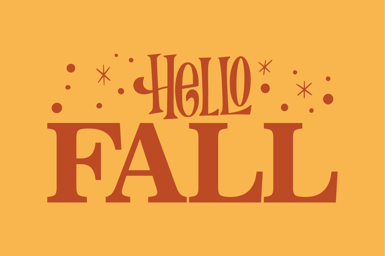 Tapete vinílico frases e textos boas vibrações de outono - TenStickers