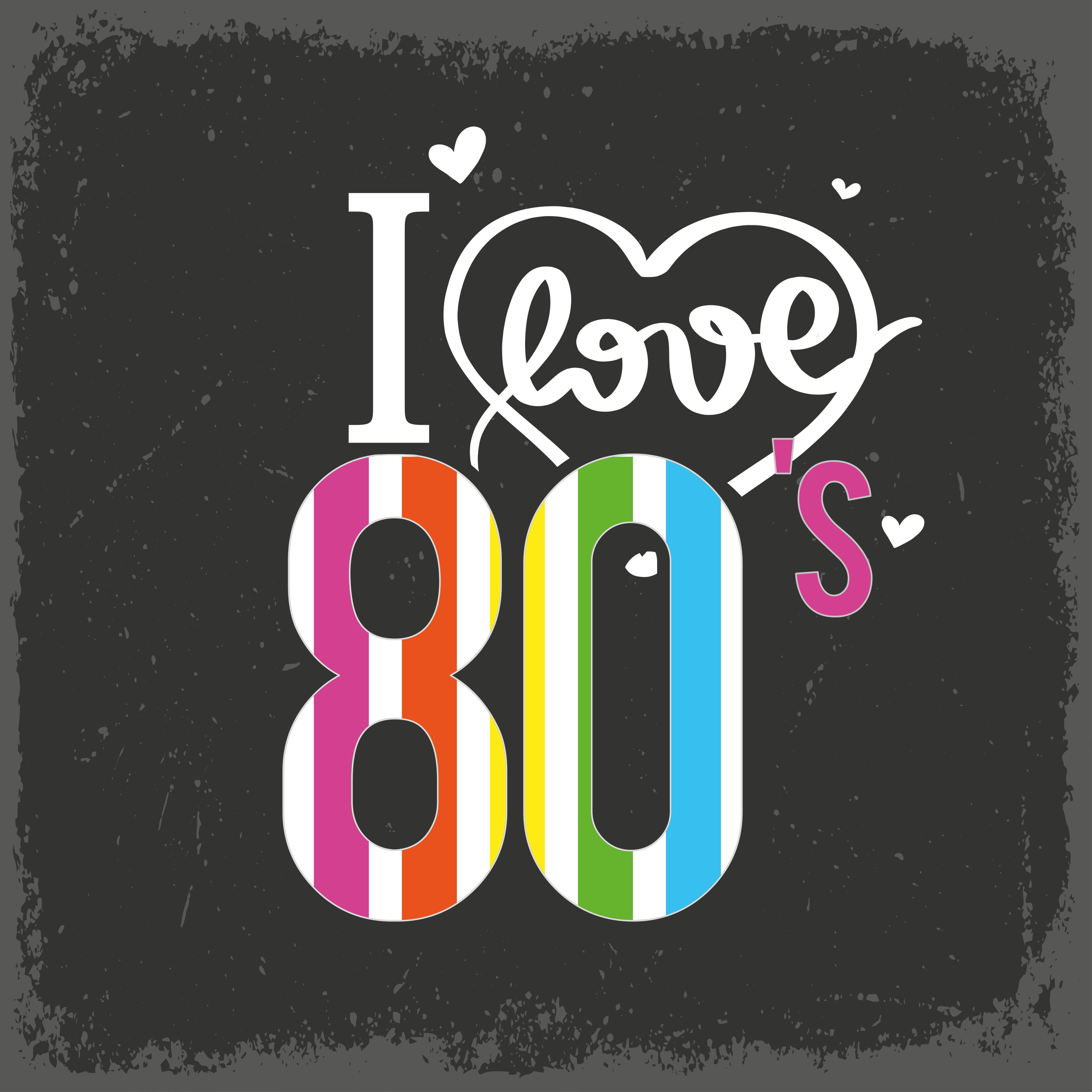 Tapete vinílico mosaico amor retrô anos 80 - TenStickers