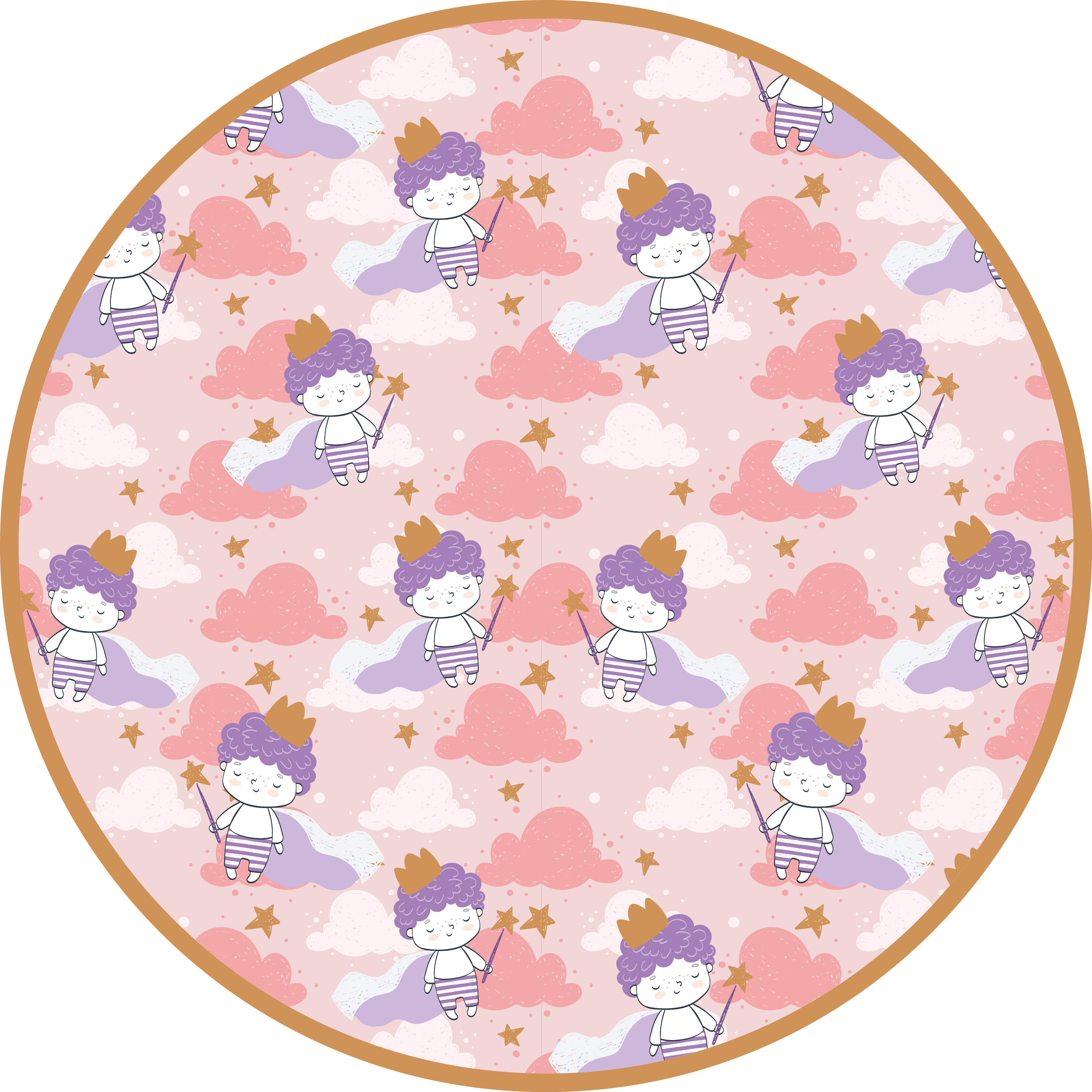 Tapete vinílico criança reino das nuvens mágicas - TenStickers