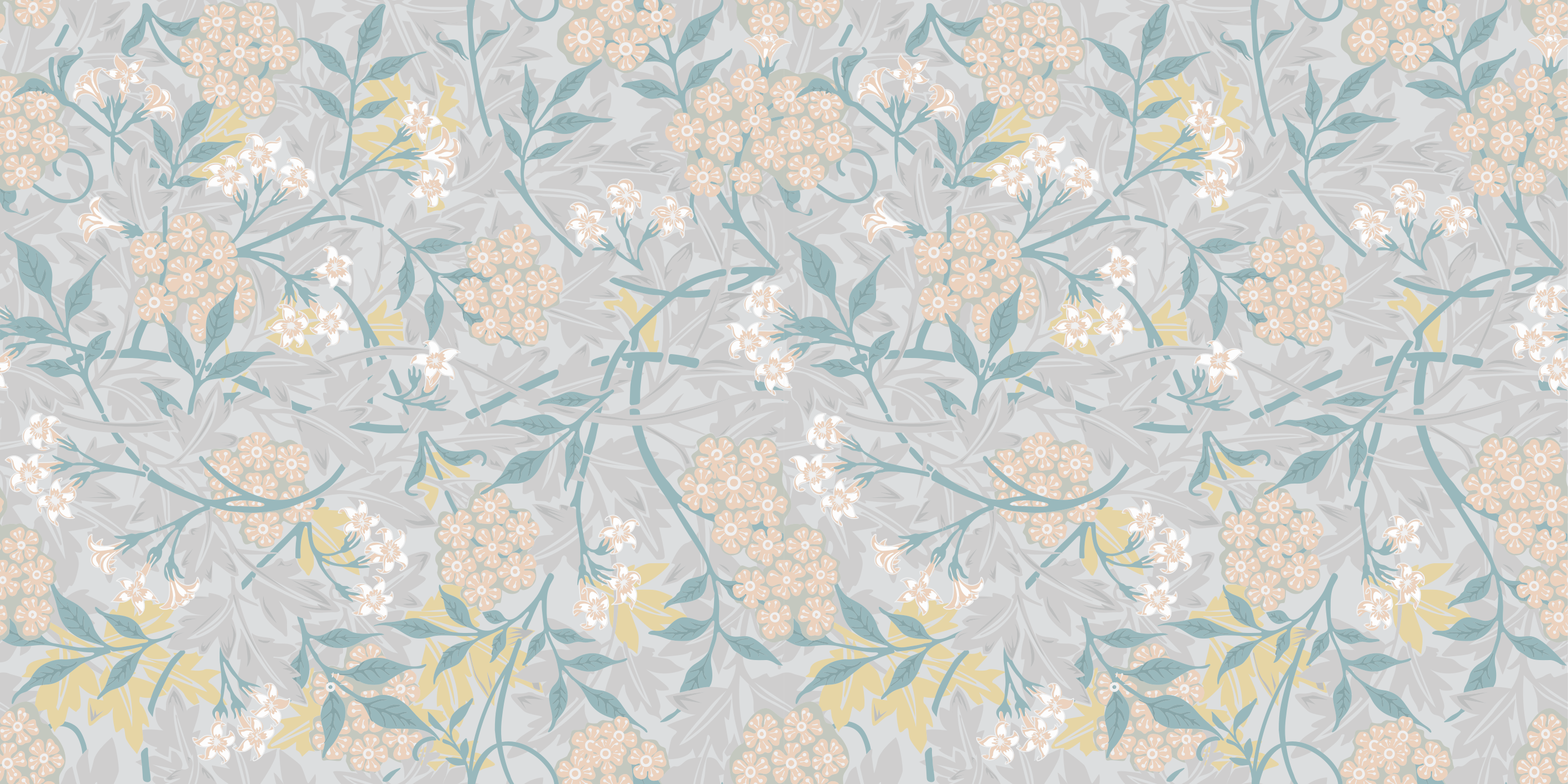 Tapete vinílico flores e plantas com motivo botânico - TenStickers