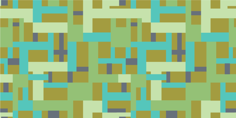 Tapete vinílico geométricas segmentos de cor verde - TenStickers